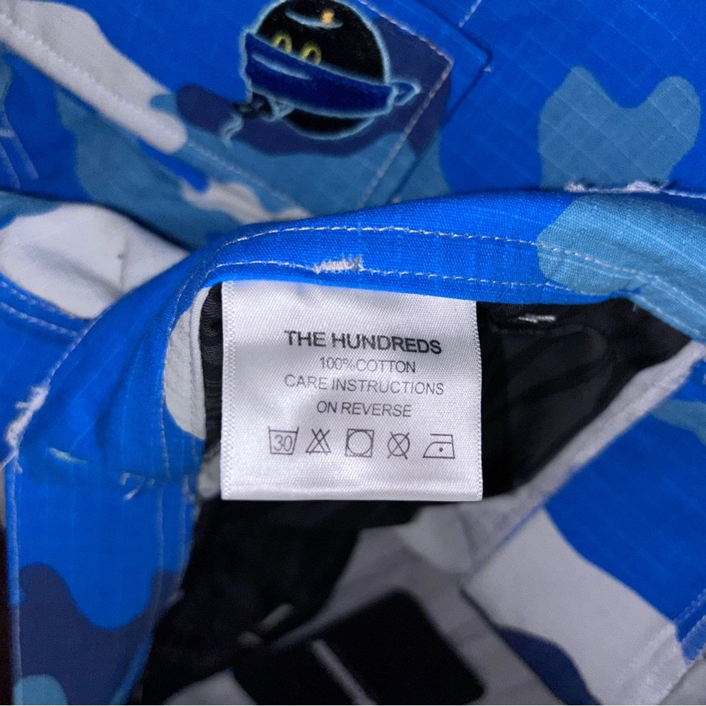 Blue Camo Men’s Cargo Pants - Picture 7 of 12